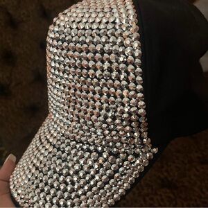 Rhinestone decor glamorous hat